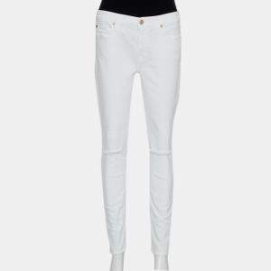 7forallmankind White Denim Skinny Ankle Length Jeans M