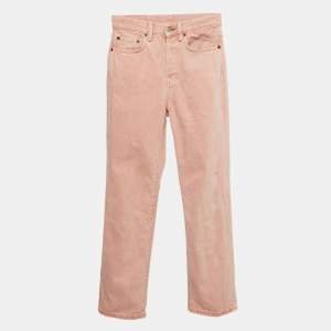 Acne Studios Pink Denim Straight Leg Jeans S Waist 25"