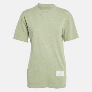 Acne Studios Green Care Label Applique Jersey Crewneck T-shirt XXS