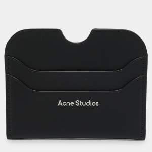 Acne Studios Black Leather Card Holder