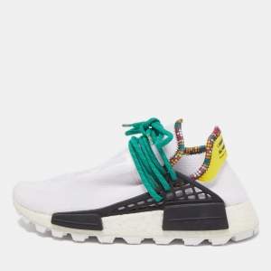 Pharrell Williams x Adidas White Fabric Human Body NMD Sneakers Size 37 1/3