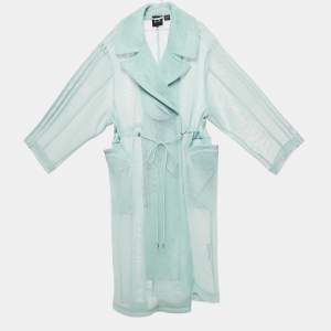 Adidas X Ivy Park Green Mesh Trench Coat S