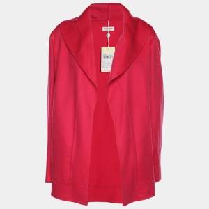 Pre Owned Agnona Pink Cashmere Cardigan XL