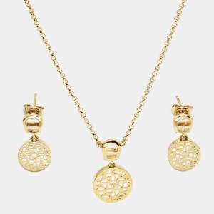 Aigner Gold Tone Necklace Set