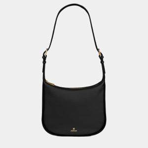 Aigner Black shiny light gold Metal Ivy Hobo Bag Black