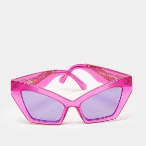 Poppy Lissiman Fuchsia/Black Diavolina Cat Eye Sunglasses