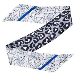 Aigner Grey Animal Print Silk Bandeau