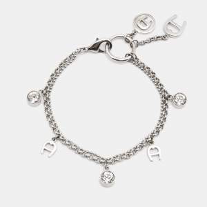 Aigner Crystals Silver Tone Bracelet