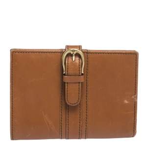 Aigner Tan Leather Compact Wallet