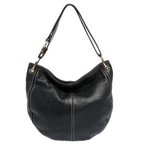 Aigner Black Leather Hobo