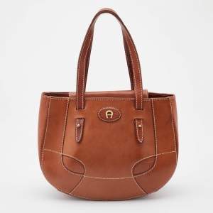 Aigner Tan Leather Hobo