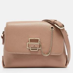 Aigner Beige Leather Isabela Shoulder Bag