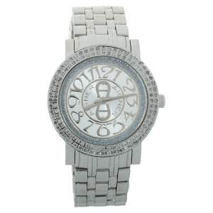 Aigner Silver Stainless Steel Diamond Cortina A26300 Women's Wristwatch 35 mm
