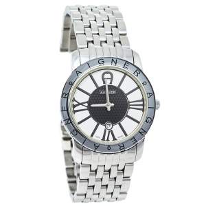 Pre Owned Aigner Bicolor Stainless Steel Murano A35200 Quartz Women's Wristwatch 32 mm