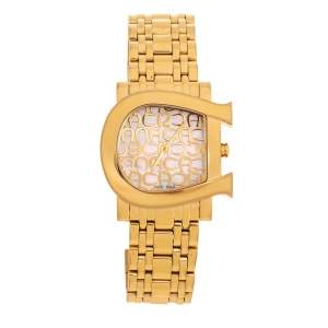 Aigner Mother Of Pearl Gold Tone Stainless Steel Genua Due A31600 Women's Wristwatch 31 mm