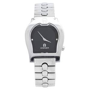 Aigner Black Stainless Steel Ravenna A02102 Women's Wristwatch 33 mm 