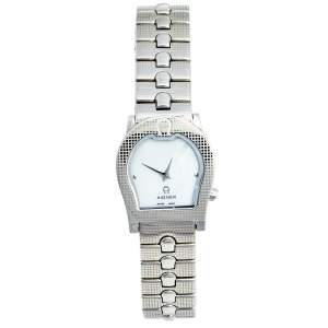 Aigner Mother of Pearl Stainless Steel Ravenna Quadro A02200 Women's Wristwatch 24 mm 