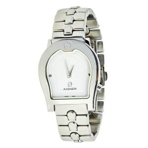 Aigner White Stainless Steel Ravenna A02106 Women's Wristwatch 33 mm