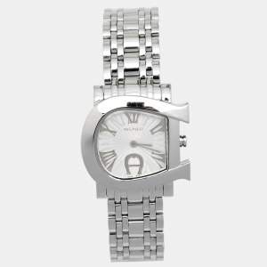 Aigner Silver Stainless Steel Genua Due A31600 Women's Wristwatch 31 mm