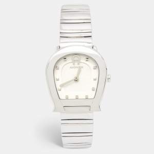 Aigner White Stainless Steel Messina A40200 Women's Wristwatch 29 mm
