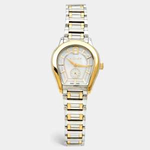 Aigner Mother Of Pearl Two-Tone Stainless Steel Vicenza A111200 Women's Wristwatch 30 mm