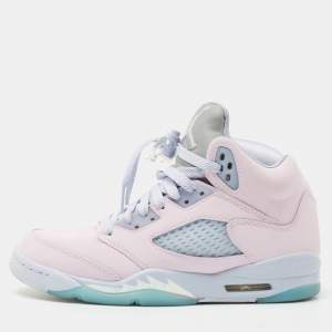 Air Jordans Pink Leather  Air Jordan 1  Sneakers Size 36.5