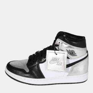 Air Jordan 1 Retro High OG 'Silver Toe' Sneaker US 8 EU 39