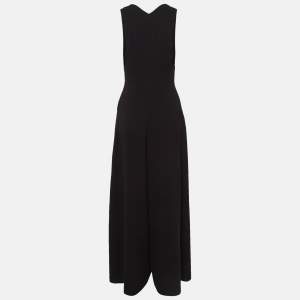 Alaia Black Crepe Sleeveless Jumpsuit M
