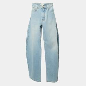 Alaia Blue Denim High Rise Balloon Jeans XS Waist 23"