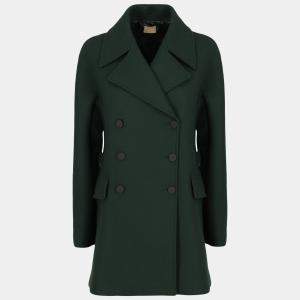 Alaia  Women's Wool Coat - Green - M