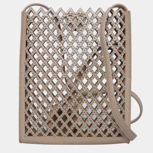 Alaia Sable Pochette Crossbody Bag