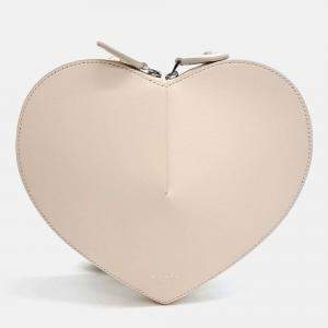 Pre Owned Alaia Beige Leather Heart Bag