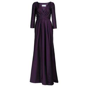 Alberta Ferretti Limited Edition Purple Silk Gown S