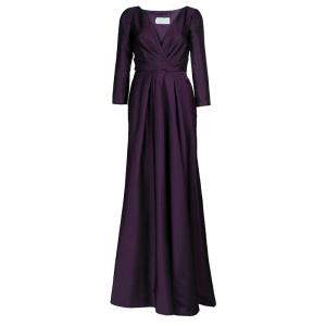 Alberta Ferretti Limited Edition Purple Silk Gown S