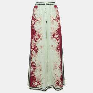 Alemais Multicolor Printed Linen Palazzo Pants M