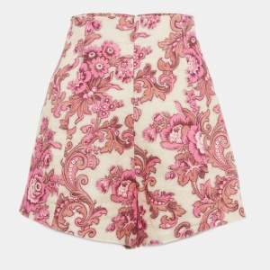 Alemais Multicolor Printed Linen Shorts M