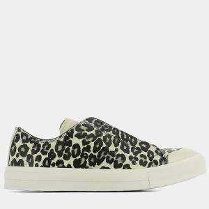 Pre Owned Alexander Mcqueen Printed leather low top sneakers Size 40