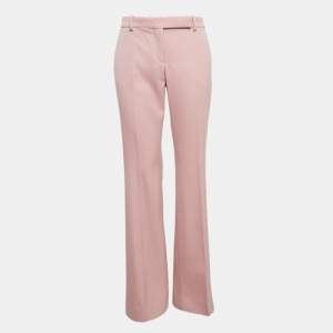 Alexander McQueen Pink Wool Formal Trousers M