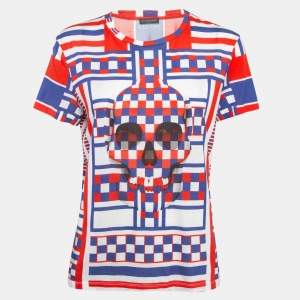 Alexander McQueen Multicolor Skull Print Crew Neck T-Shirt M