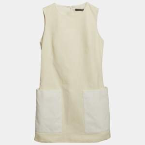 Alexander McQueen Cream Cotton Sleeveless Mini Dress XS