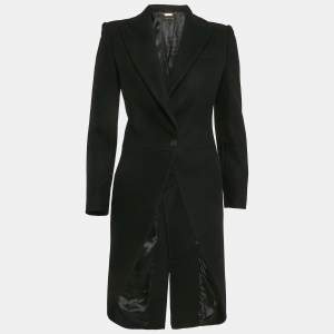 Alexander McQueen Black Wool Single Breasted Tailcoat S