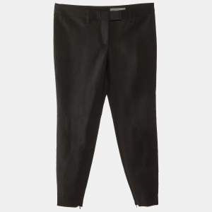 Alexander McQueen Black Wool Slim Fit Trousers S