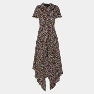 Alexander McQueen Multicolor Tweed Wishing Tree Dress S
