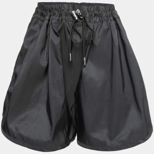 Pre Owned Alexander McQueen Black Synthetic Exploded Drawstring Short XL