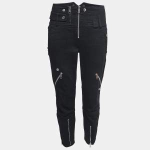 Alexander McQueen Black Denim Zip Detail Jeans M Waist 30" 