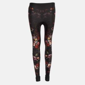 Alexander McQueen Multicolor Floral Printed Jersey Legging S