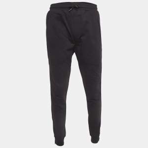 Alexander McQueen Black Heavy Knit Zipper Detail Joggers M