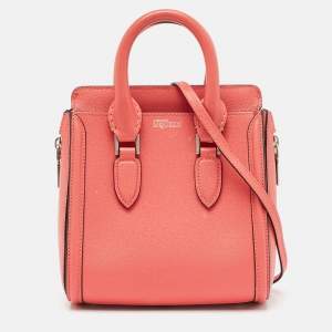 Alexander McQueen Pink Leather Mini Heroine Shoulder Bag