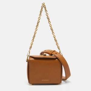 Alexander McQueen Tan Leather Box Bag