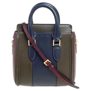 Alexander McQueen Tricolor Leather Mini Heroine Bag